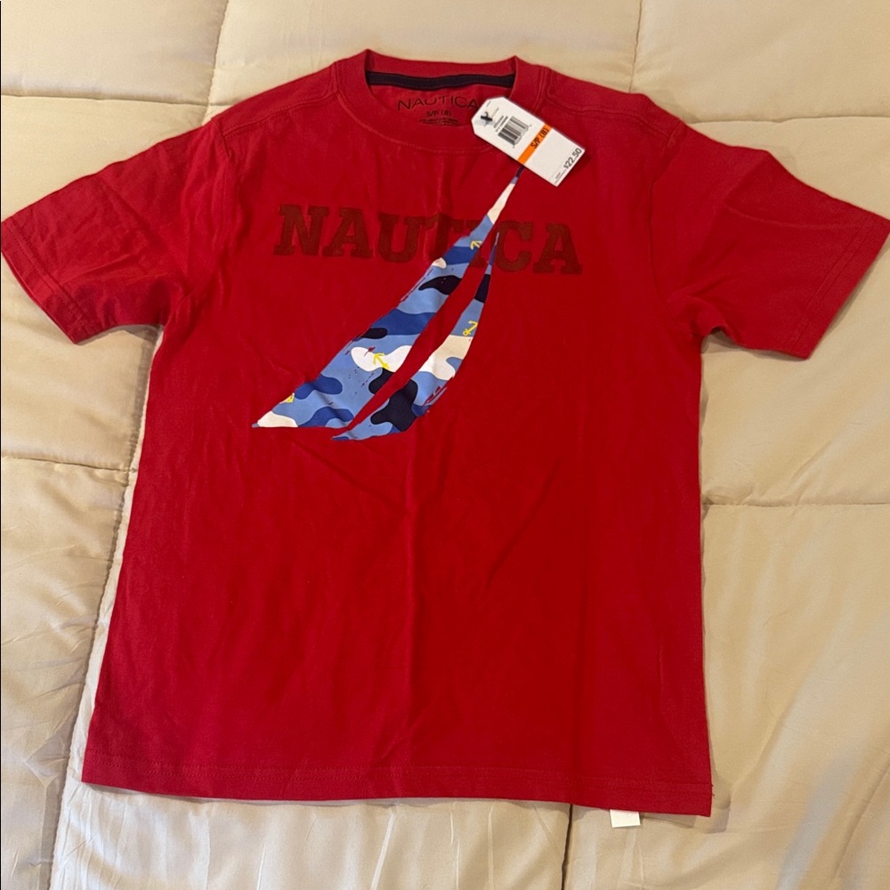 Nautica Red Graphic boys T-Shirt